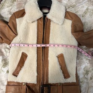 Schott NWT Curly Sheepskin Shearling Leather Jacket
